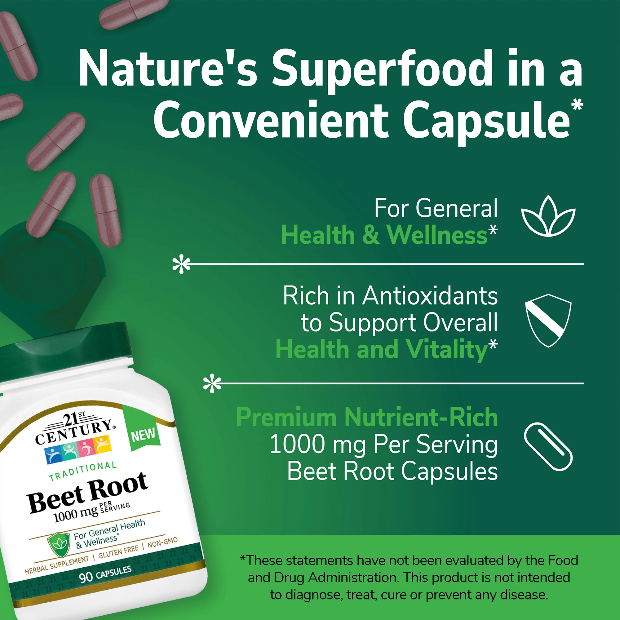 Beet Root 1000 mg - Image 4