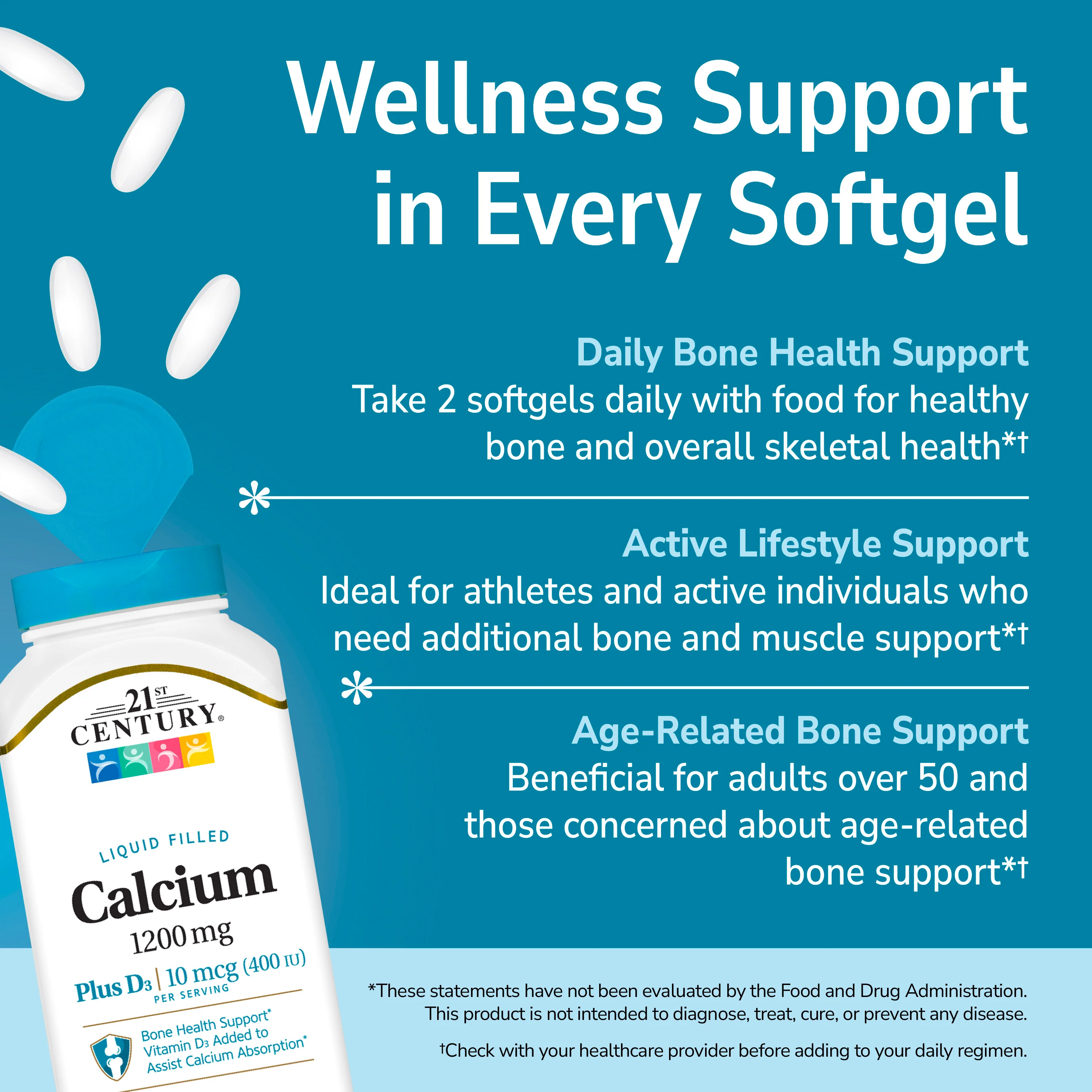 Calcium 1200 mg Plus D3 - Image 3