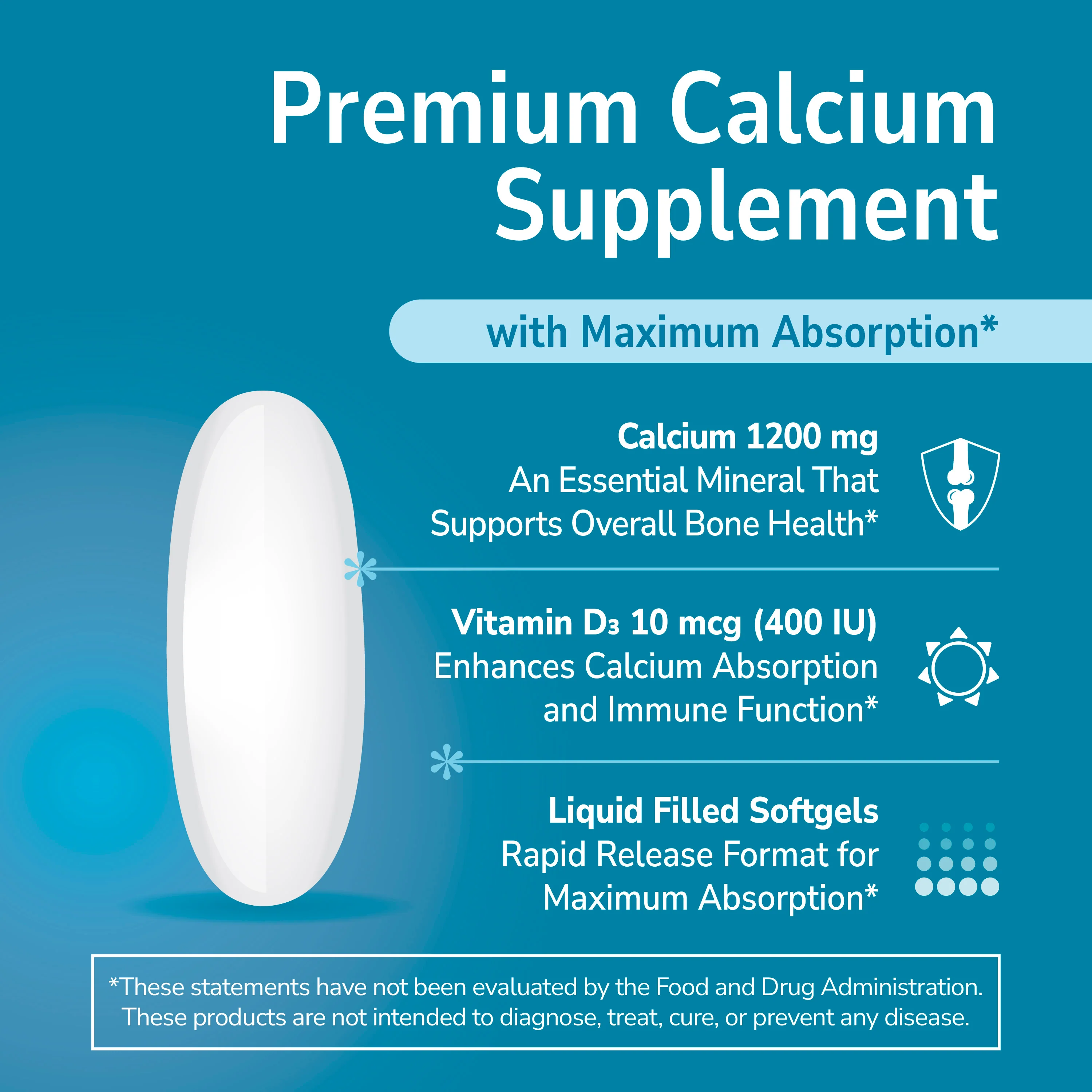 Calcium 1200 mg Plus D3 - Image 4