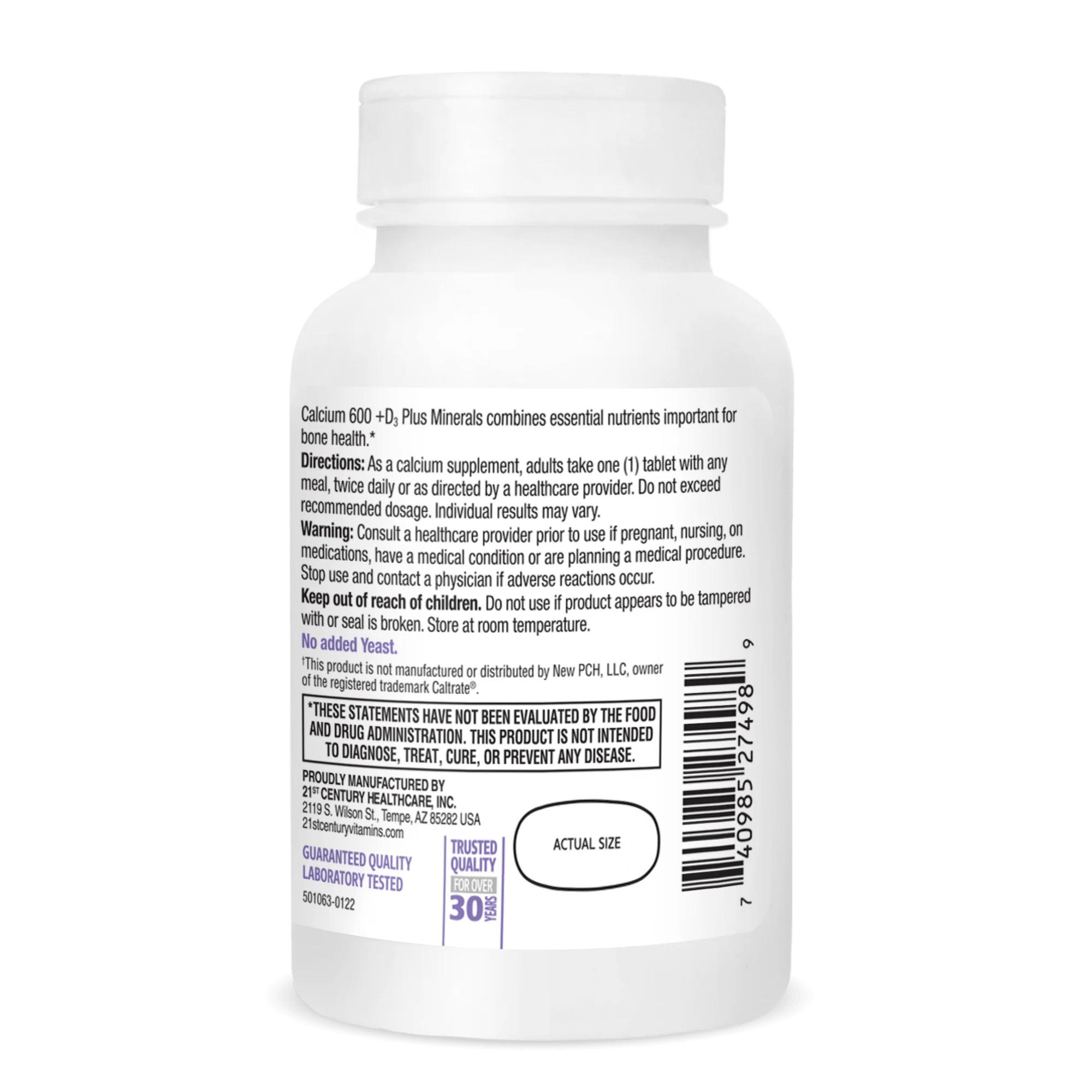 Calcium 600 +D3 Plus Minerals - Image 3