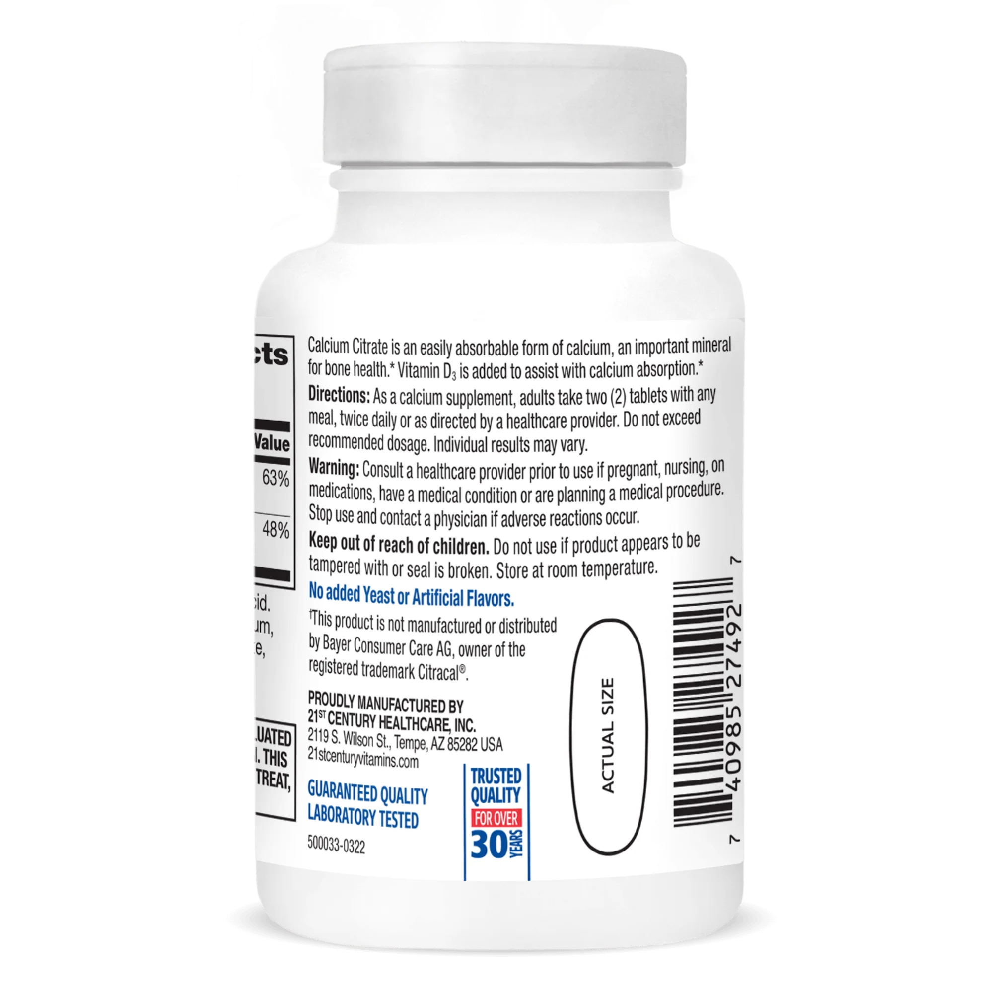 Calcium Citrate Maximum +D3 - Image 5