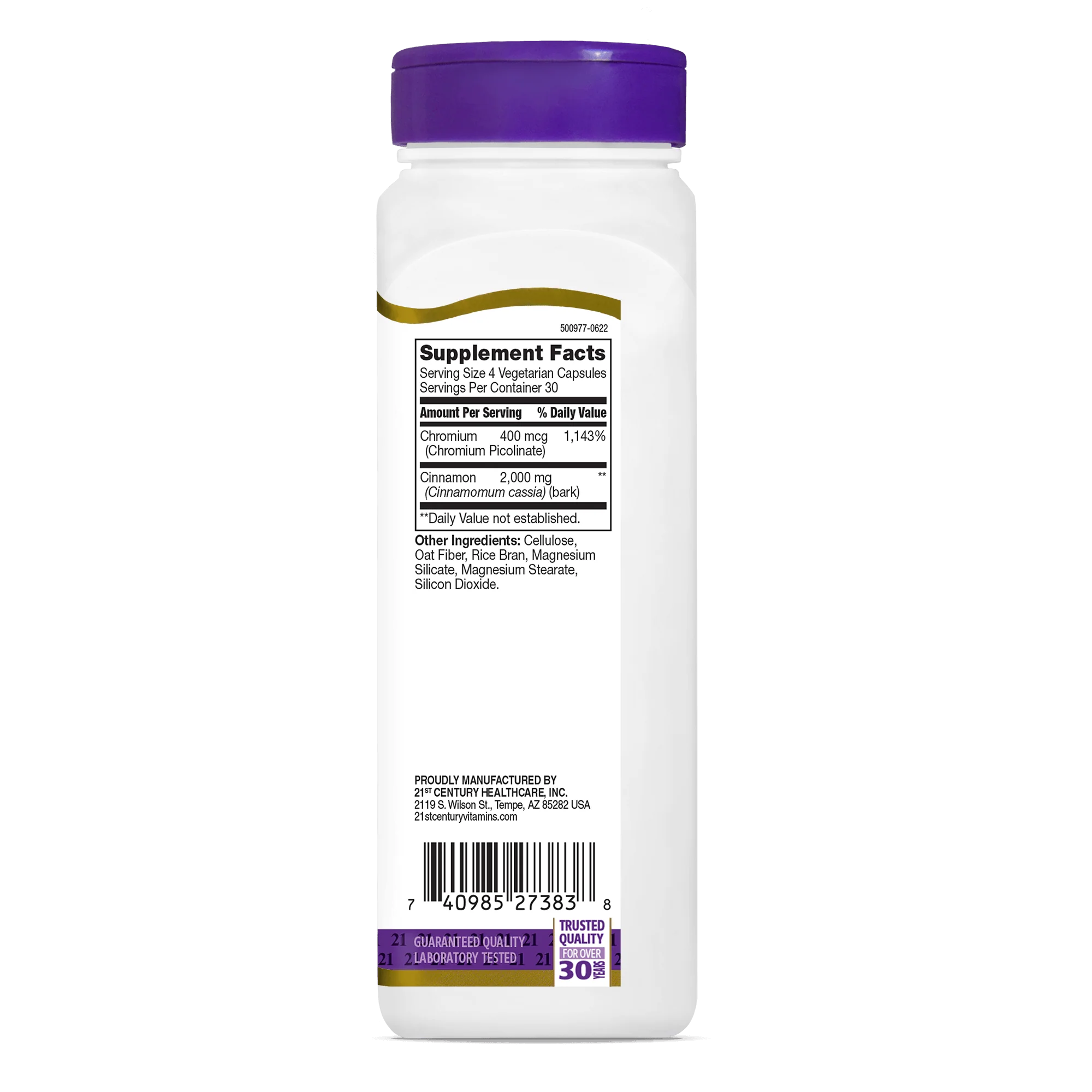 Cinnamon 2000 mg Plus Chromium - Image 3