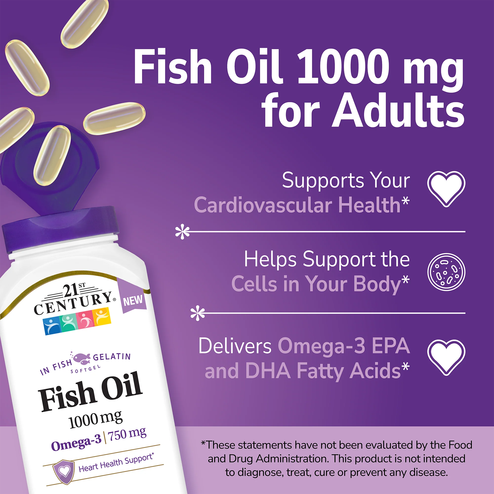 Fish Oil 1000 mg | Fish gelatin softgel - Image 3