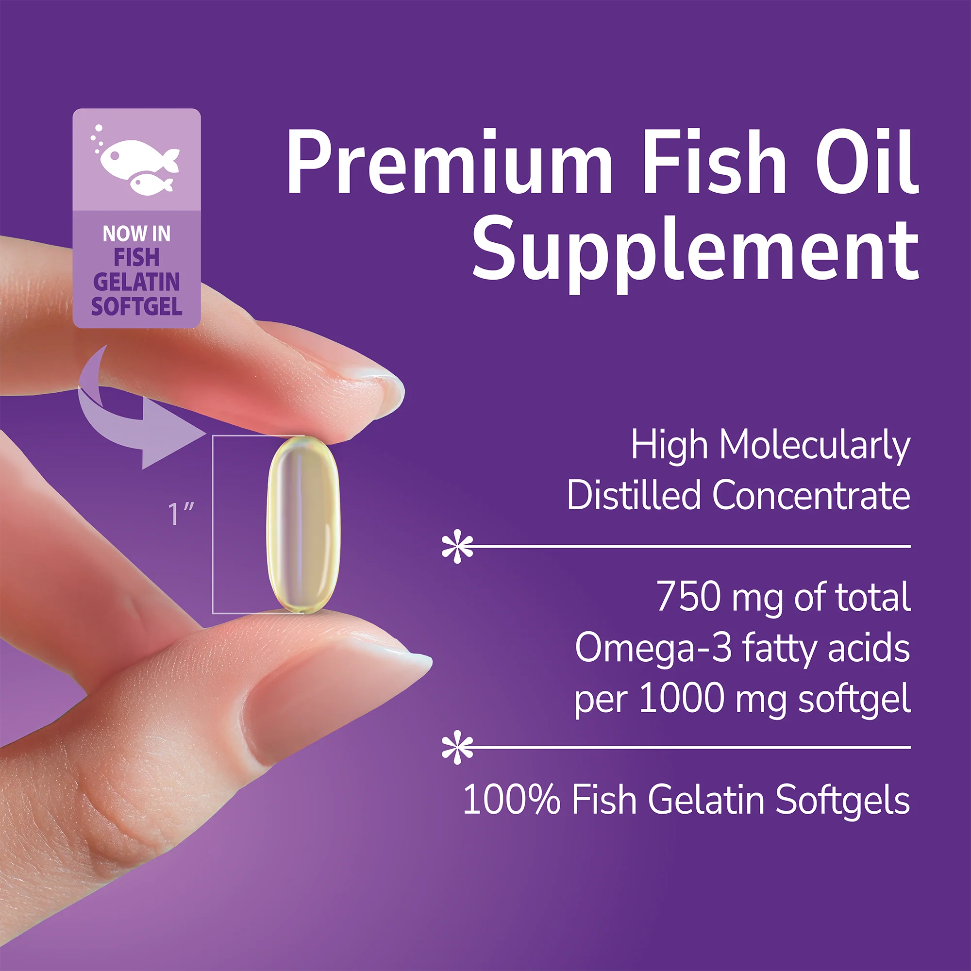 Fish Oil 1000 mg | Fish gelatin softgel - Image 4
