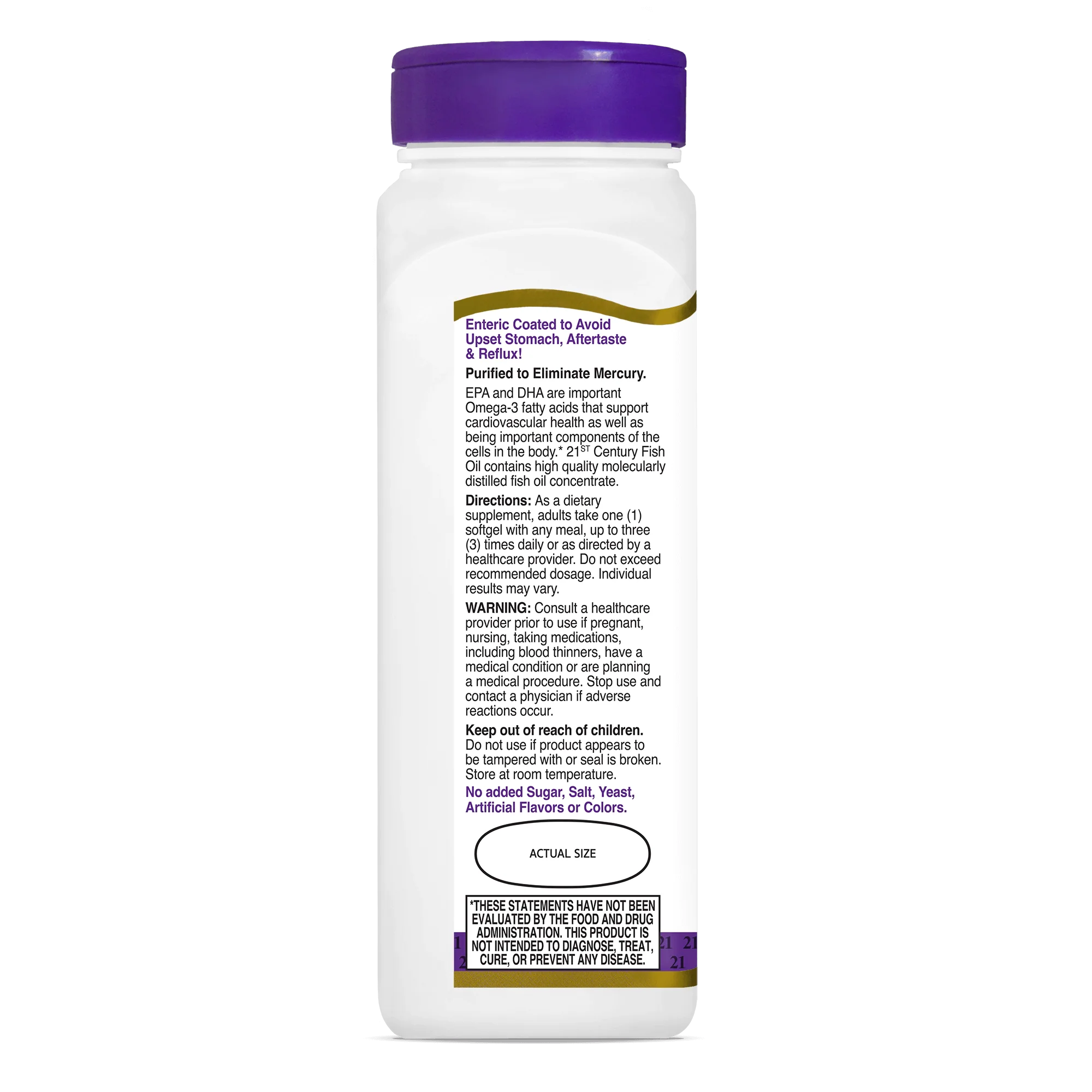 Fish Oil 1000 mg Enteric Coated - Image 4