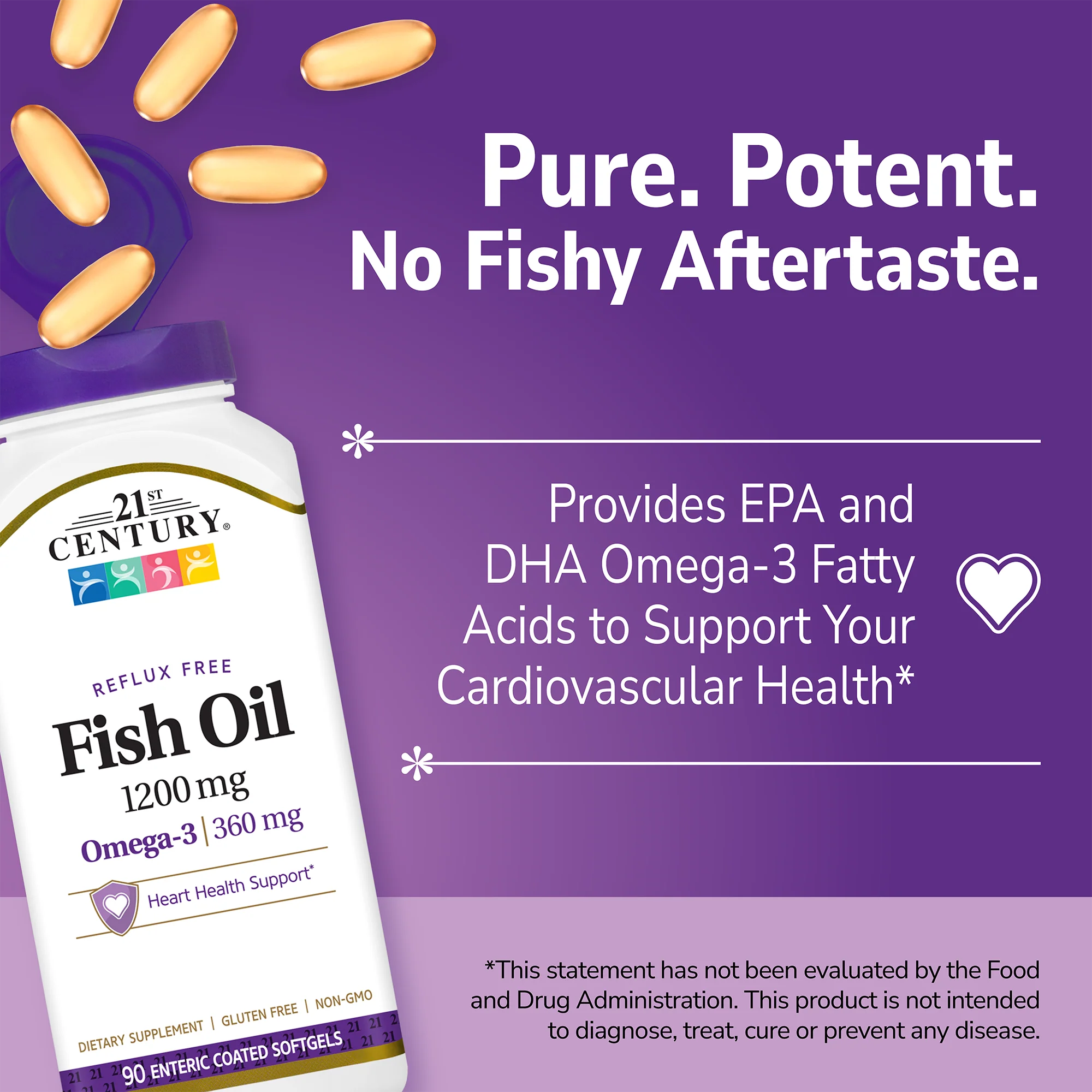 Fish Oil 1200 mg Enteric Coated - Image 3