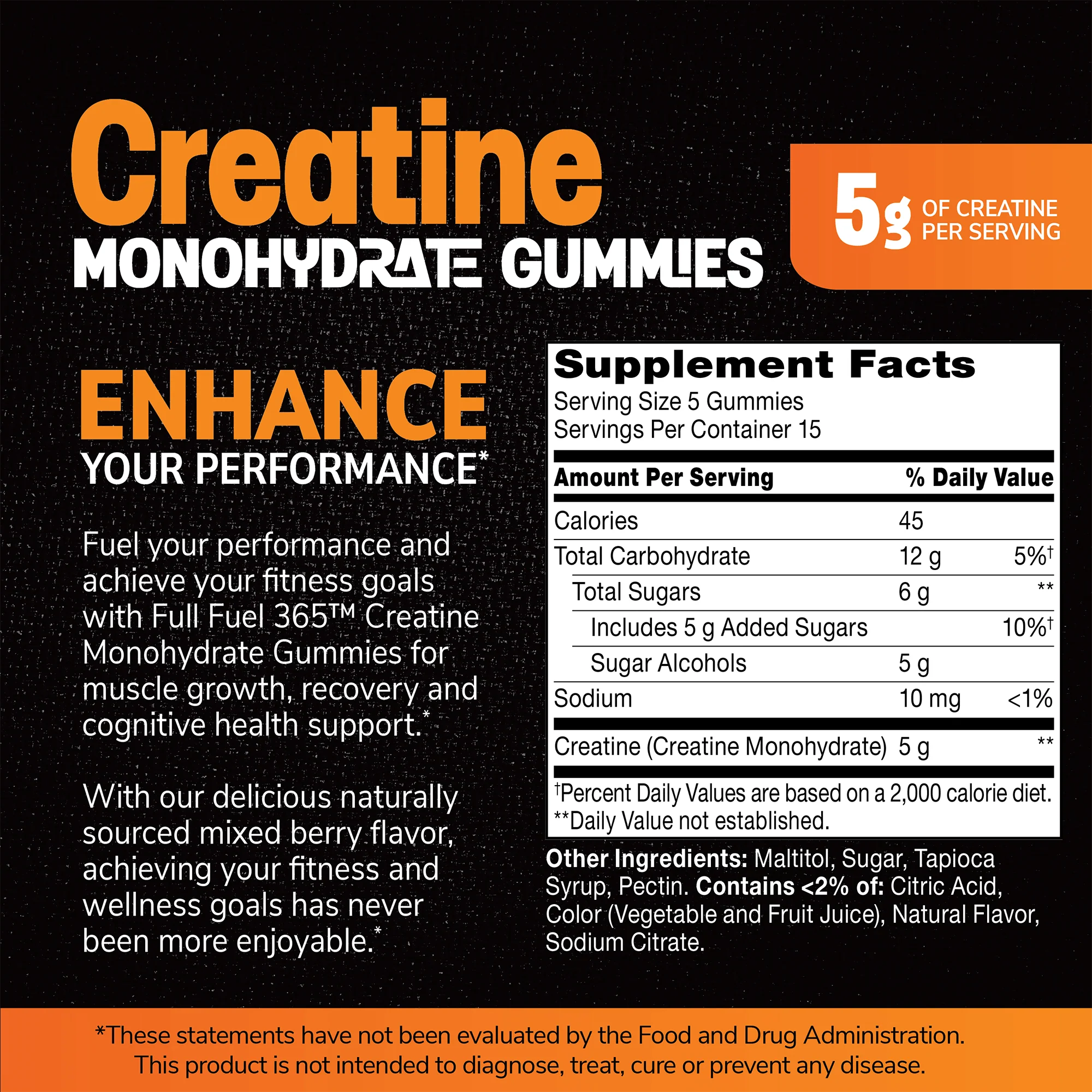 Full Fuel 365 Creatine Monohydrate 5 g Gummy - Image 3