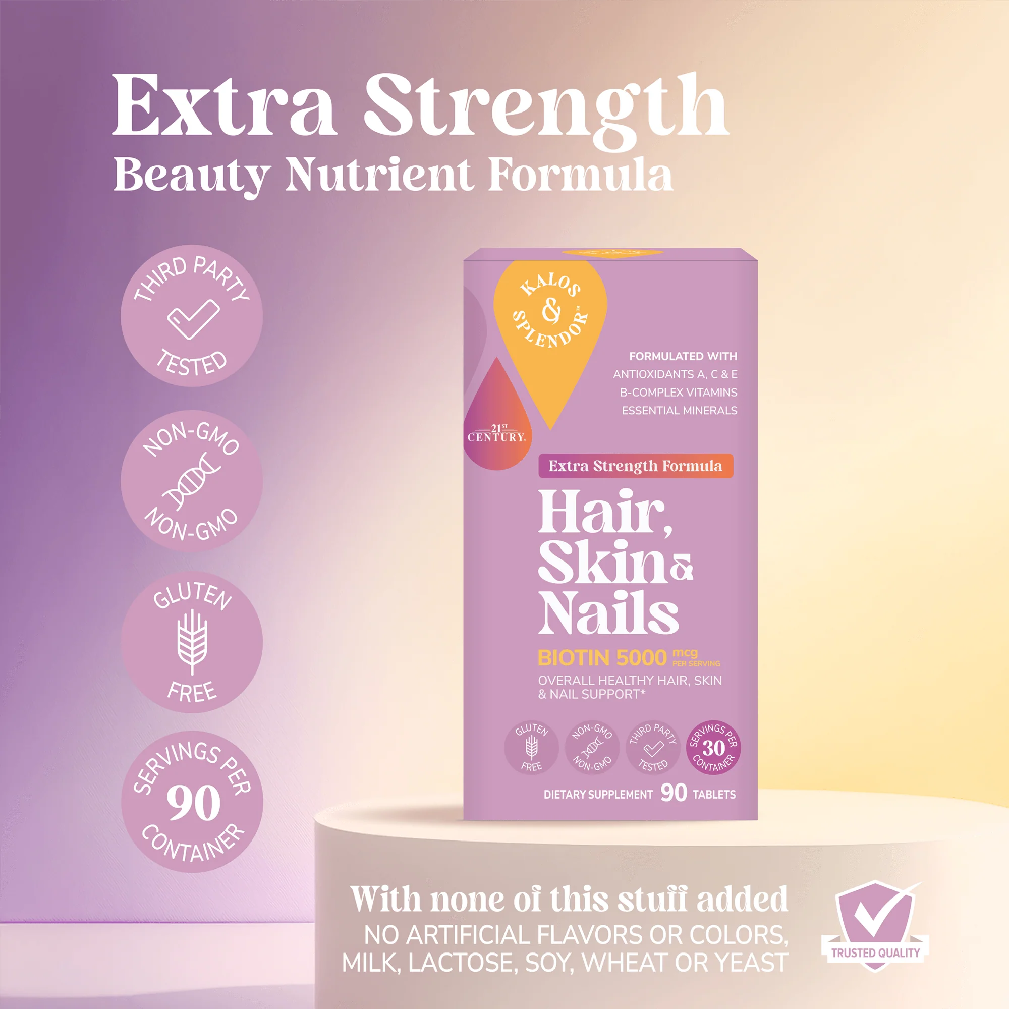 Kalos & Splendor Hair, Skin & Nails Extra Strength - Image 5