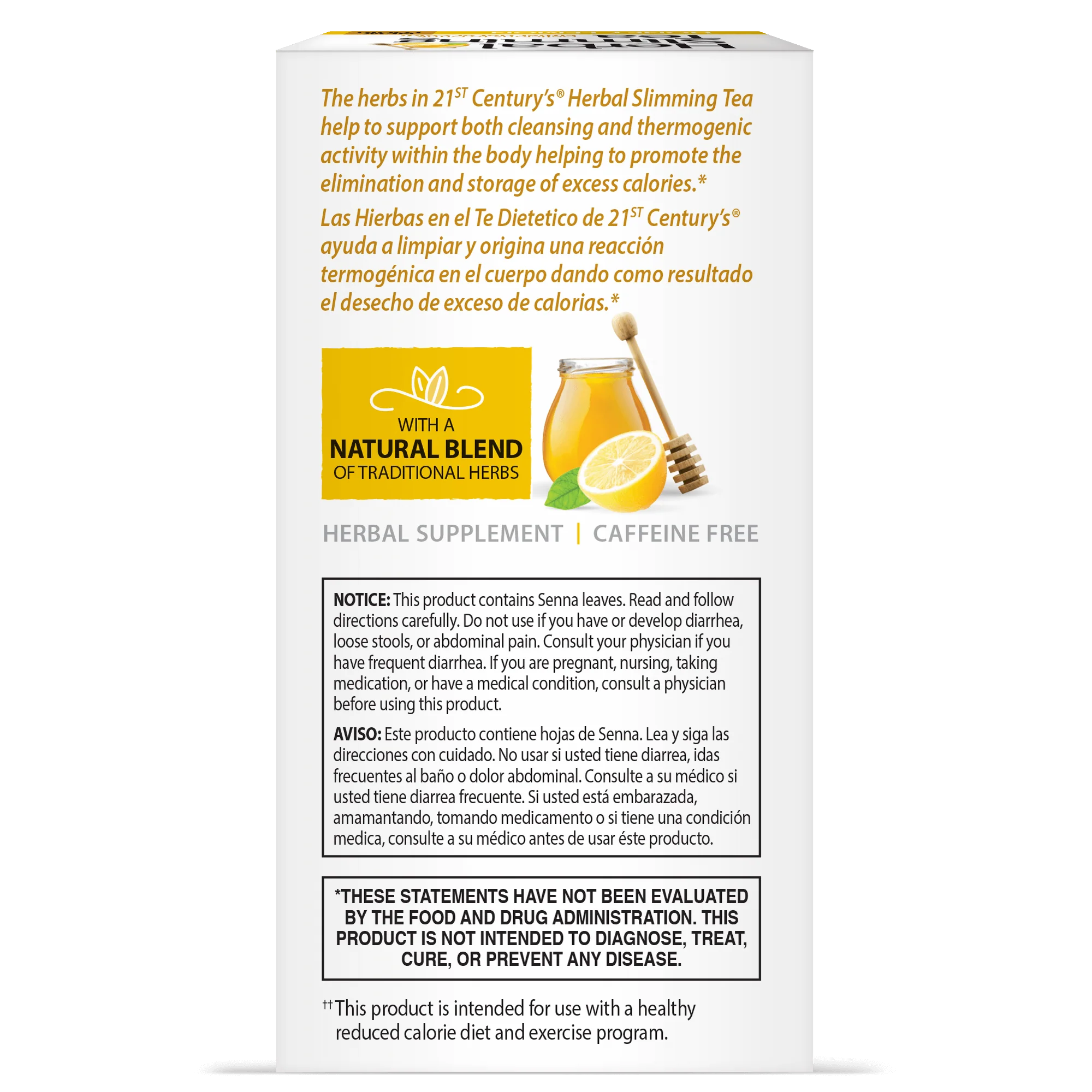 Herbal Slimming Tea Honey Lemon - Image 3