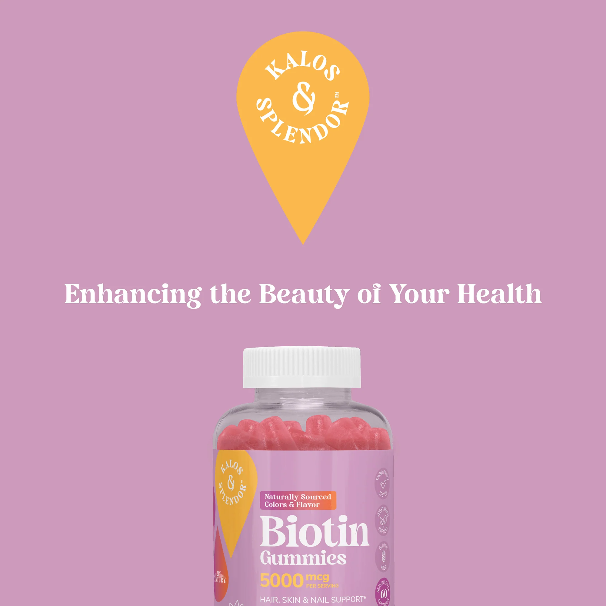 Kalos & Splendor Biotin Gummies 5000 mcg - Image 8