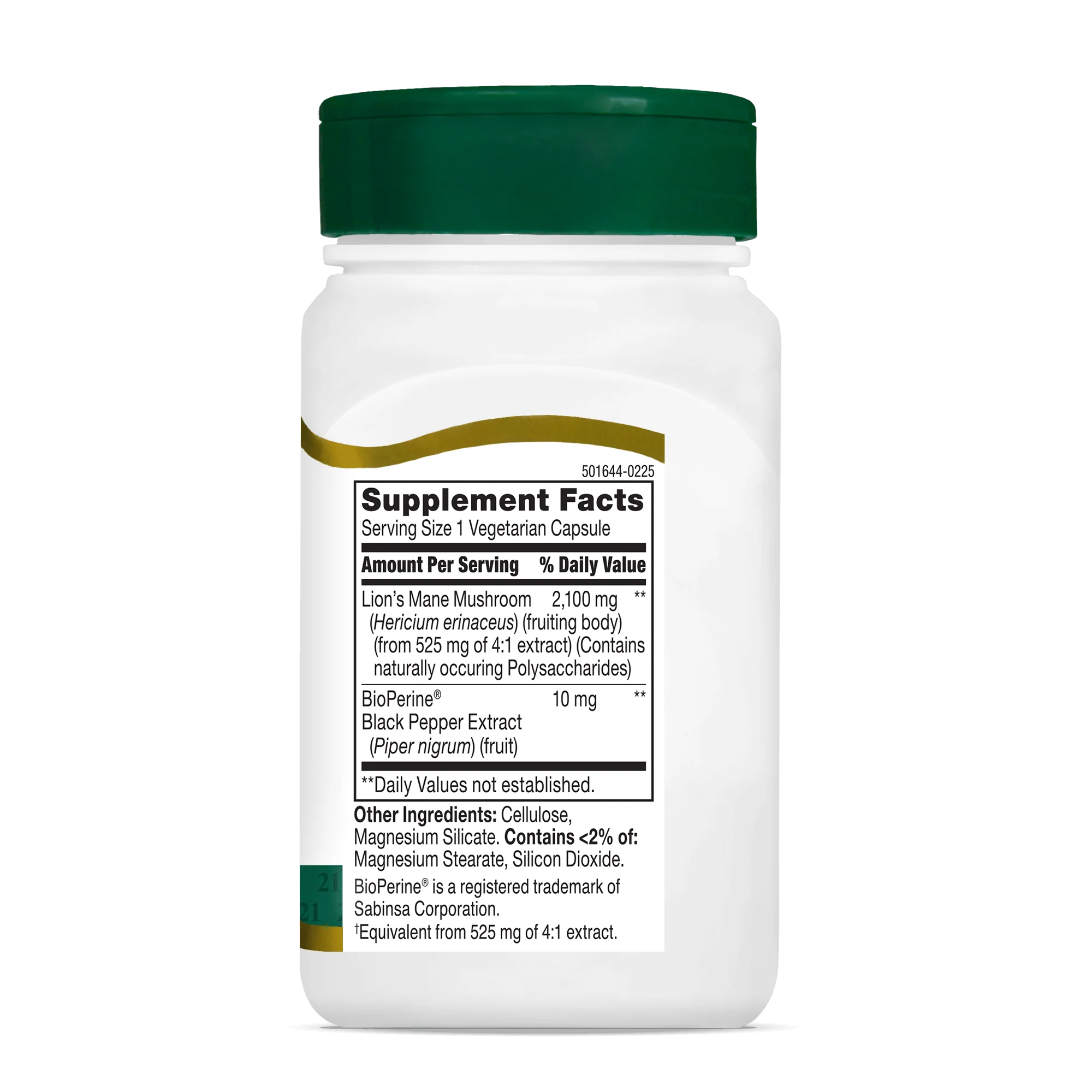 Lion's Mane 2100 mg Plus Black Pepper Extract - Image 3