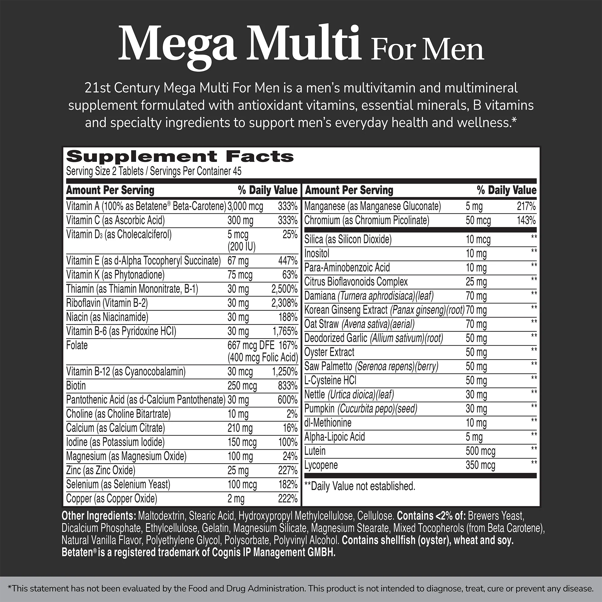 Mega Multi For Men - Image 2