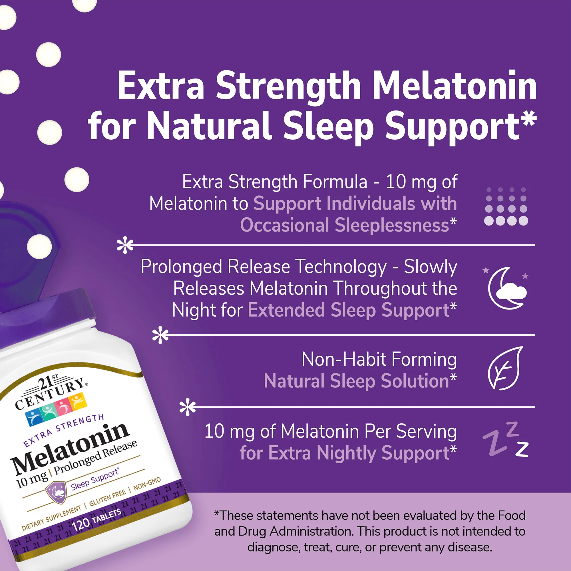 Melatonin 10 mg - Extra Strength - Image 3