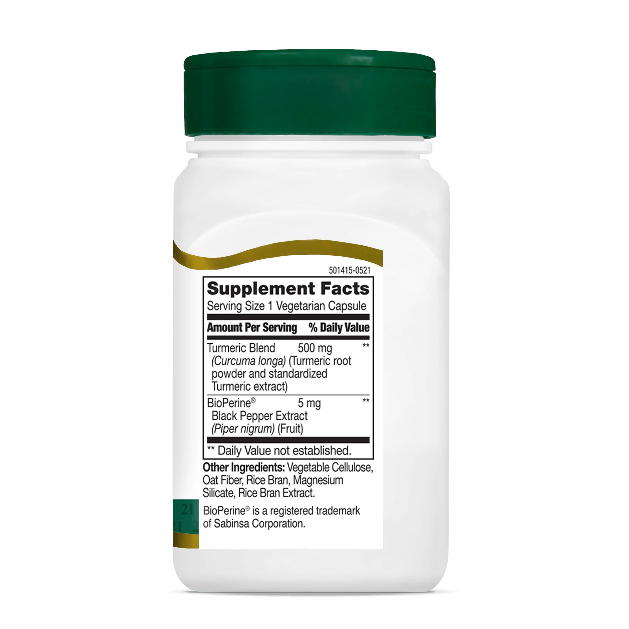 Turmeric 500 mg Plus Black Pepper Extract - Image 3
