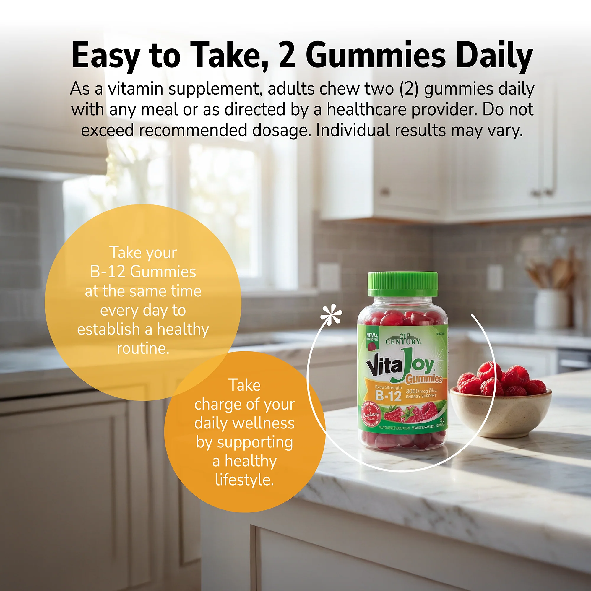 VitaJoy B-12 3000 mcg Gummies - Extra Strength - Image 7