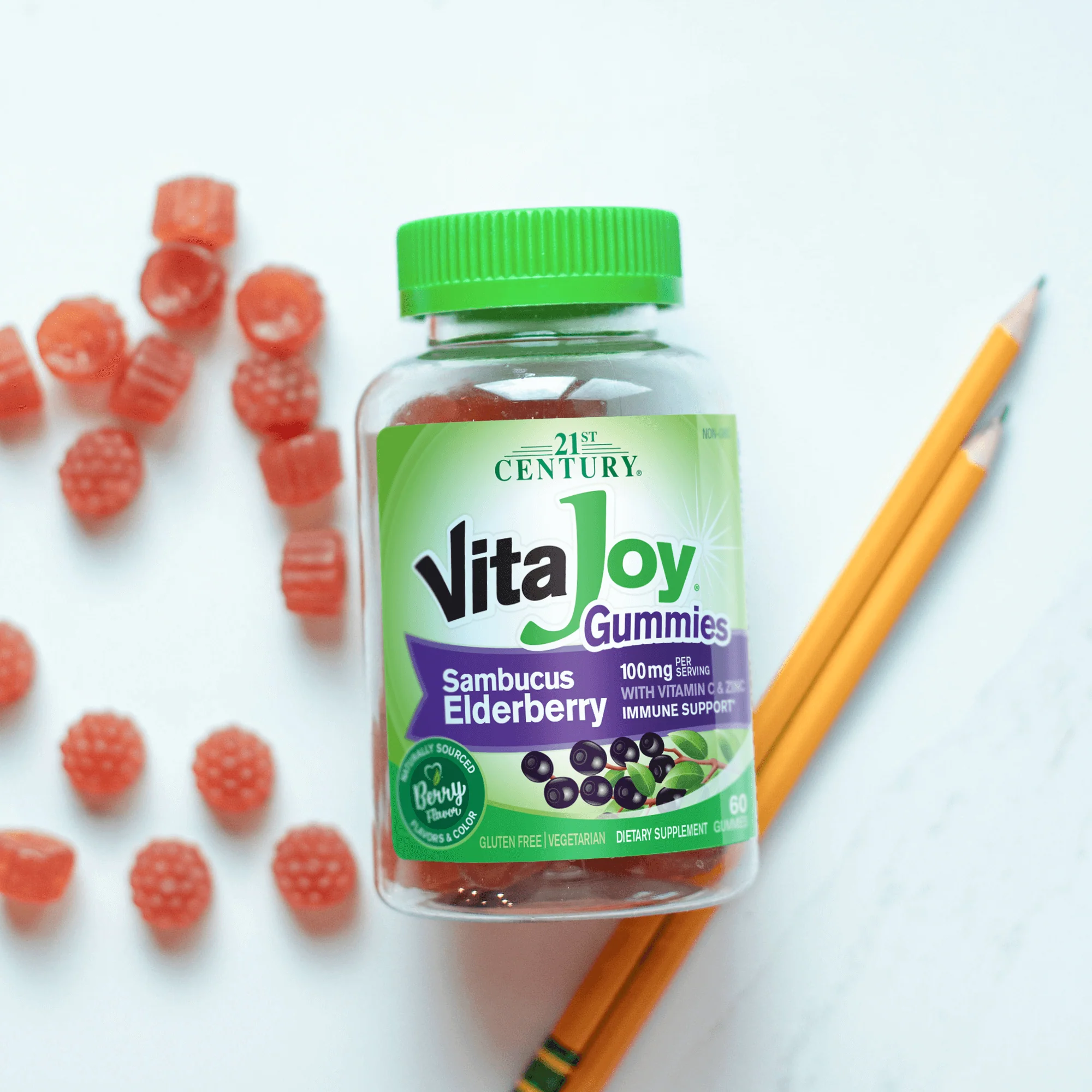 VitaJoy Sambucus Elderberry 100 mg Gummies - Image 3