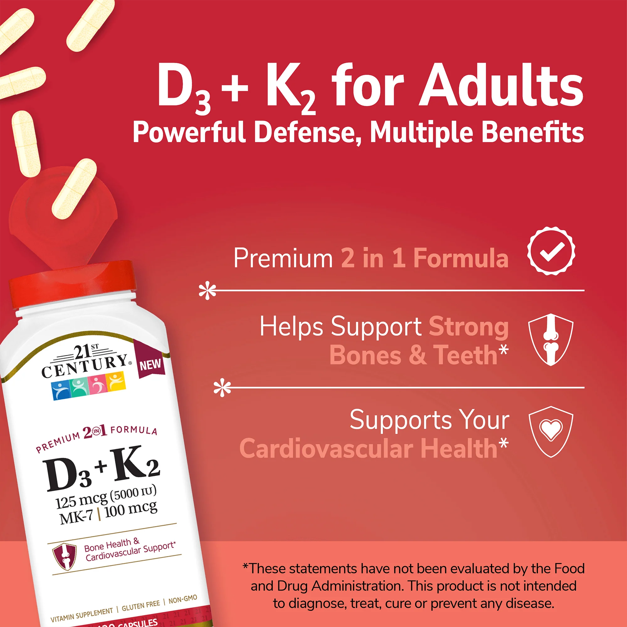 Vitamin D3 125 mcg Plus K2 100 mcg - Image 3